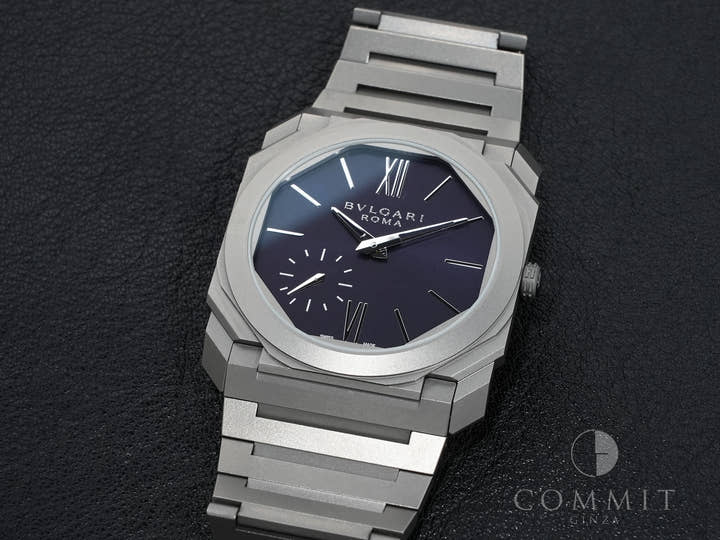 ブルガリ オクト フィニッシモ Ref.103766 チタン ブルー文字盤 美品 8nffjbh9