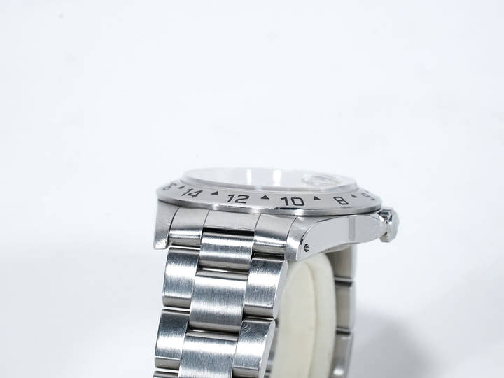 ロレックス エクスプローラーII Ref.16570 ステンレススチール ホワイト文字盤 オイスターブレスレット 中古 22qp9kjn