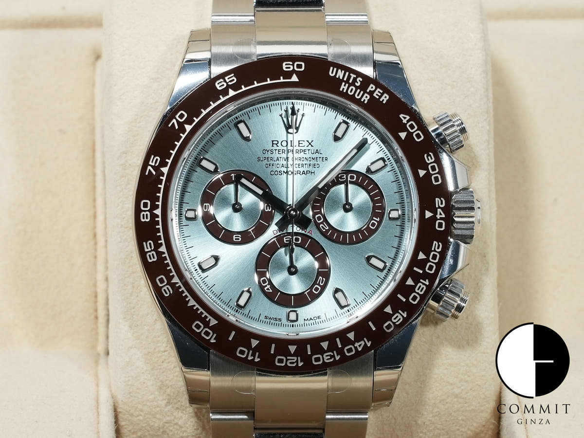 Rolex Daytona Ref. 116506 Platinum Ice Blue Dial Excellent Condition ry83j8ci
