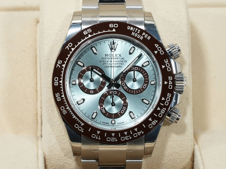 Rolex Daytona Ref. 116506 Platinum Ice Blue Dial Excellent Condition ry83j8ci