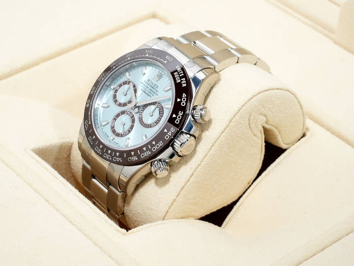 Rolex Daytona Ref. 116506 Platinum Ice Blue Dial Excellent Condition ry83j8ci