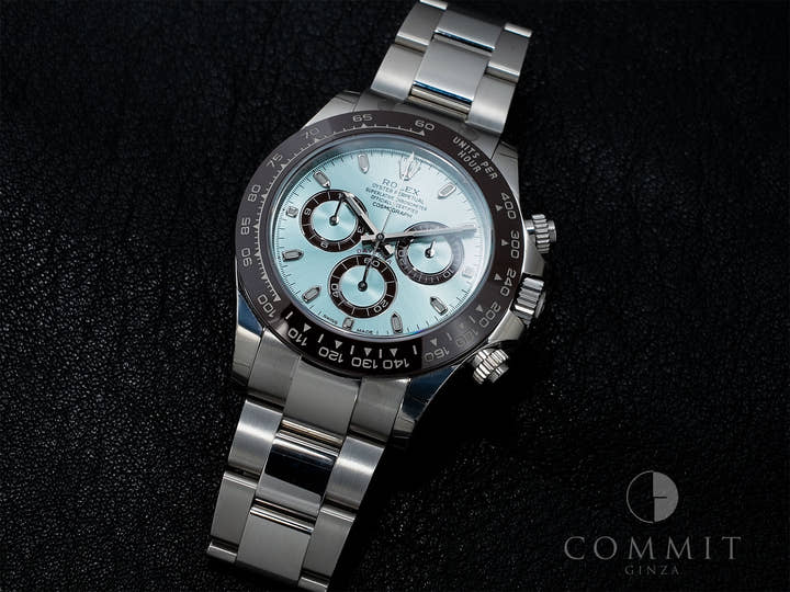 Rolex Daytona Ref. 116506 Platinum Ice Blue Dial Excellent Condition ry83j8ci