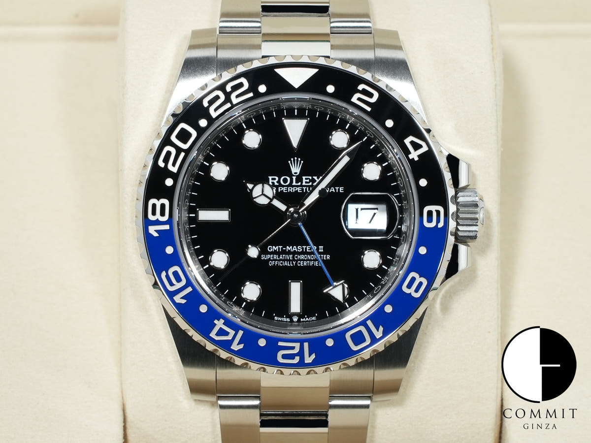 Rolex GMT-Master II Ref. 126710BLNR Stainless Steel Black Dial Oyster Bracelet Unused pkm5i2dg
