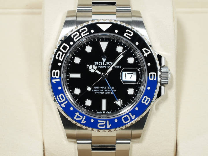 Rolex GMT-Master II Ref. 126710BLNR Stainless Steel Black Dial Oyster Bracelet Unused pkm5i2dg