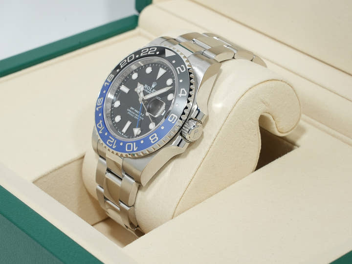 Rolex GMT-Master II Ref. 126710BLNR Stainless Steel Black Dial Oyster Bracelet Unused pkm5i2dg