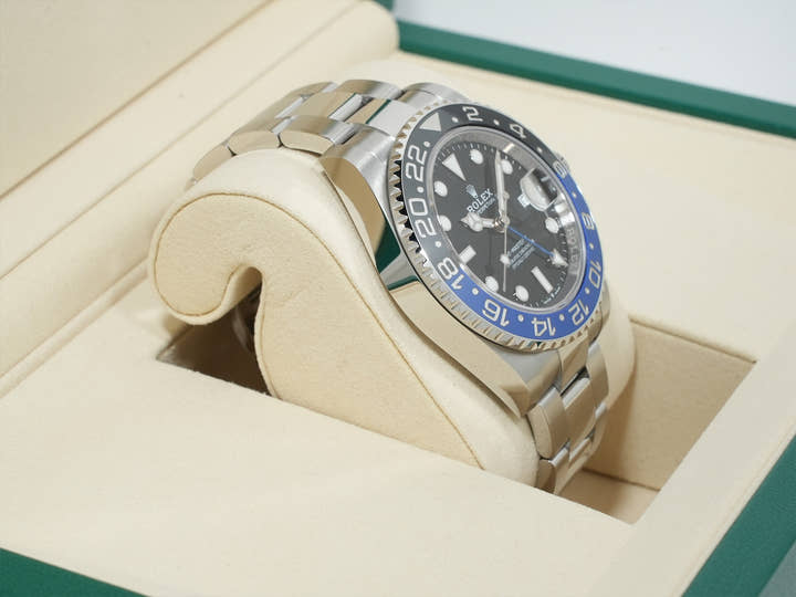 Rolex GMT-Master II Ref. 126710BLNR Stainless Steel Black Dial Oyster Bracelet Unused pkm5i2dg