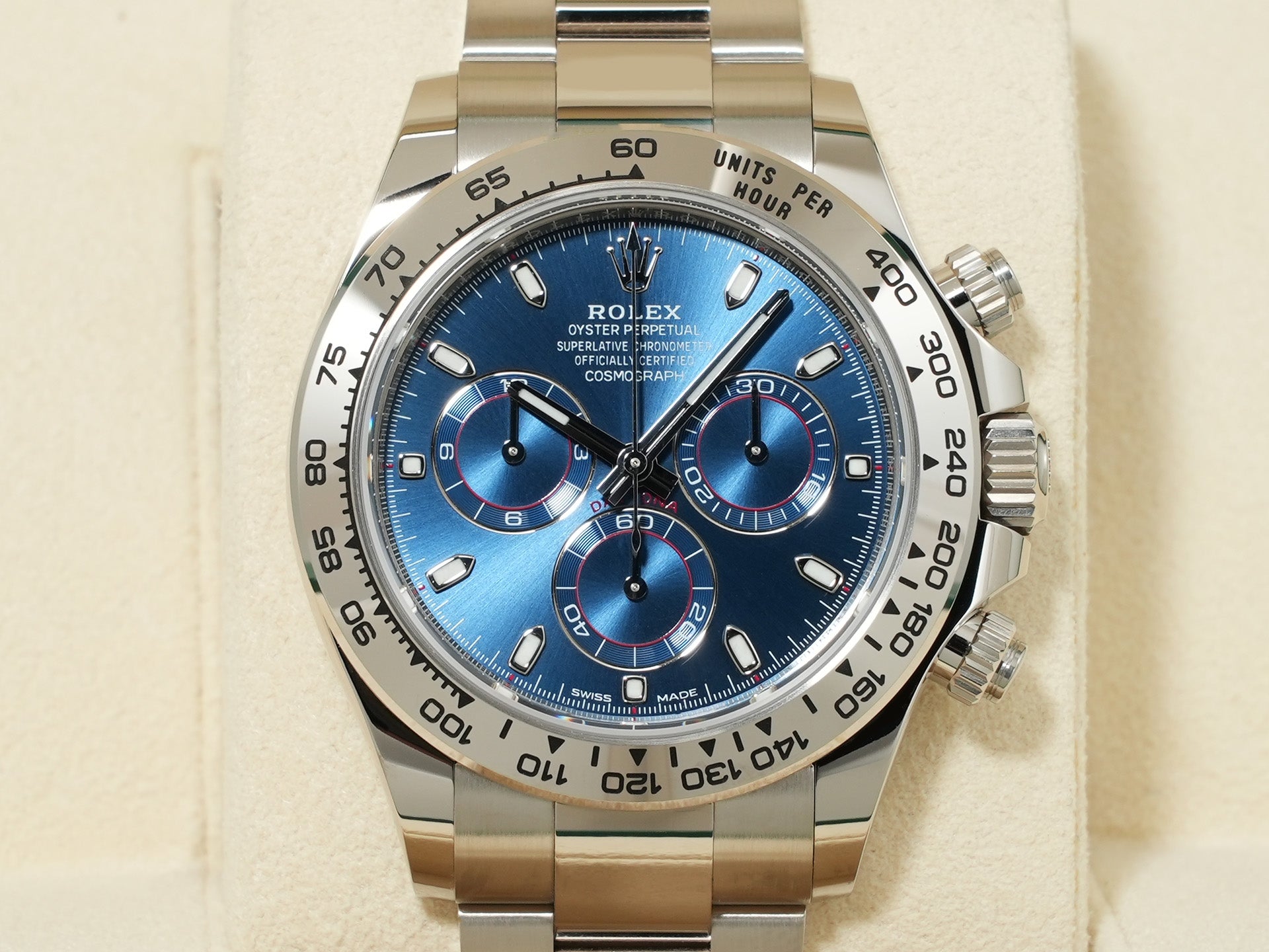 Rolex Daytona Ref. 116509 White Gold Blue Dial Unused jvqae8we