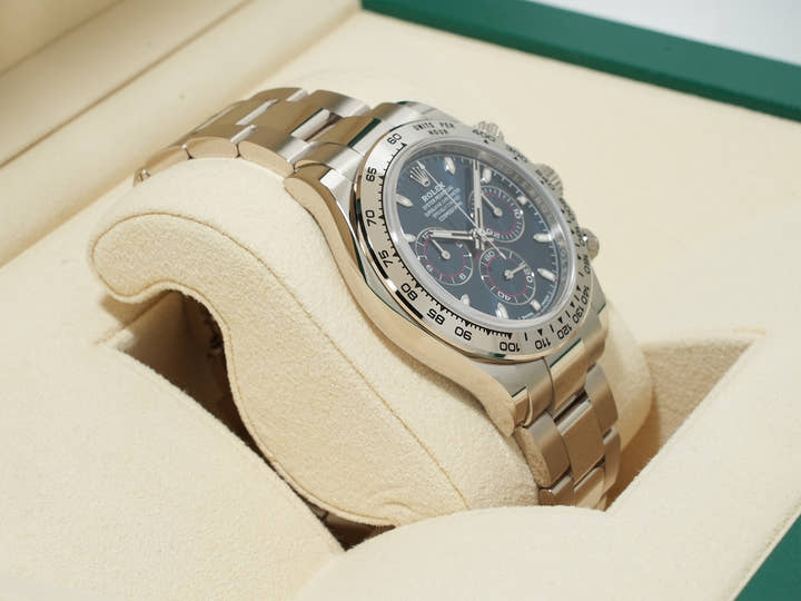 Rolex Daytona Ref. 116509 White Gold Blue Dial Unused jvqae8we