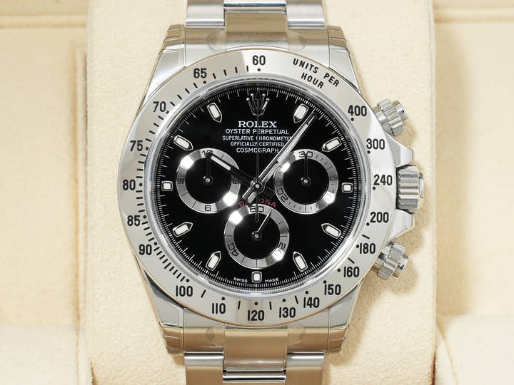 Rolex Daytona Ref. 116520 Stainless Steel Black Dial Deadstock opbwuyqk