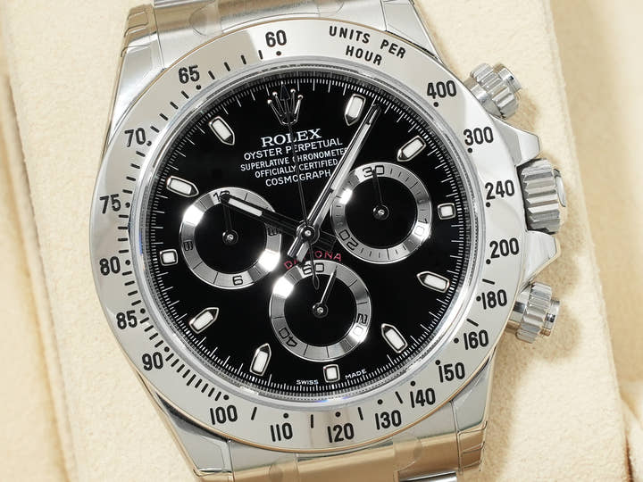 Rolex Daytona Ref. 116520 Stainless Steel Black Dial Deadstock opbwuyqk