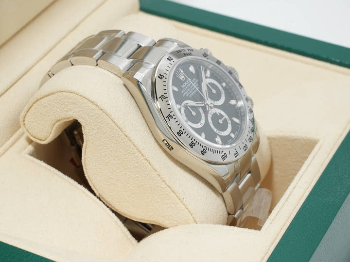 Rolex Daytona Ref. 116520 Stainless Steel Black Dial Deadstock opbwuyqk