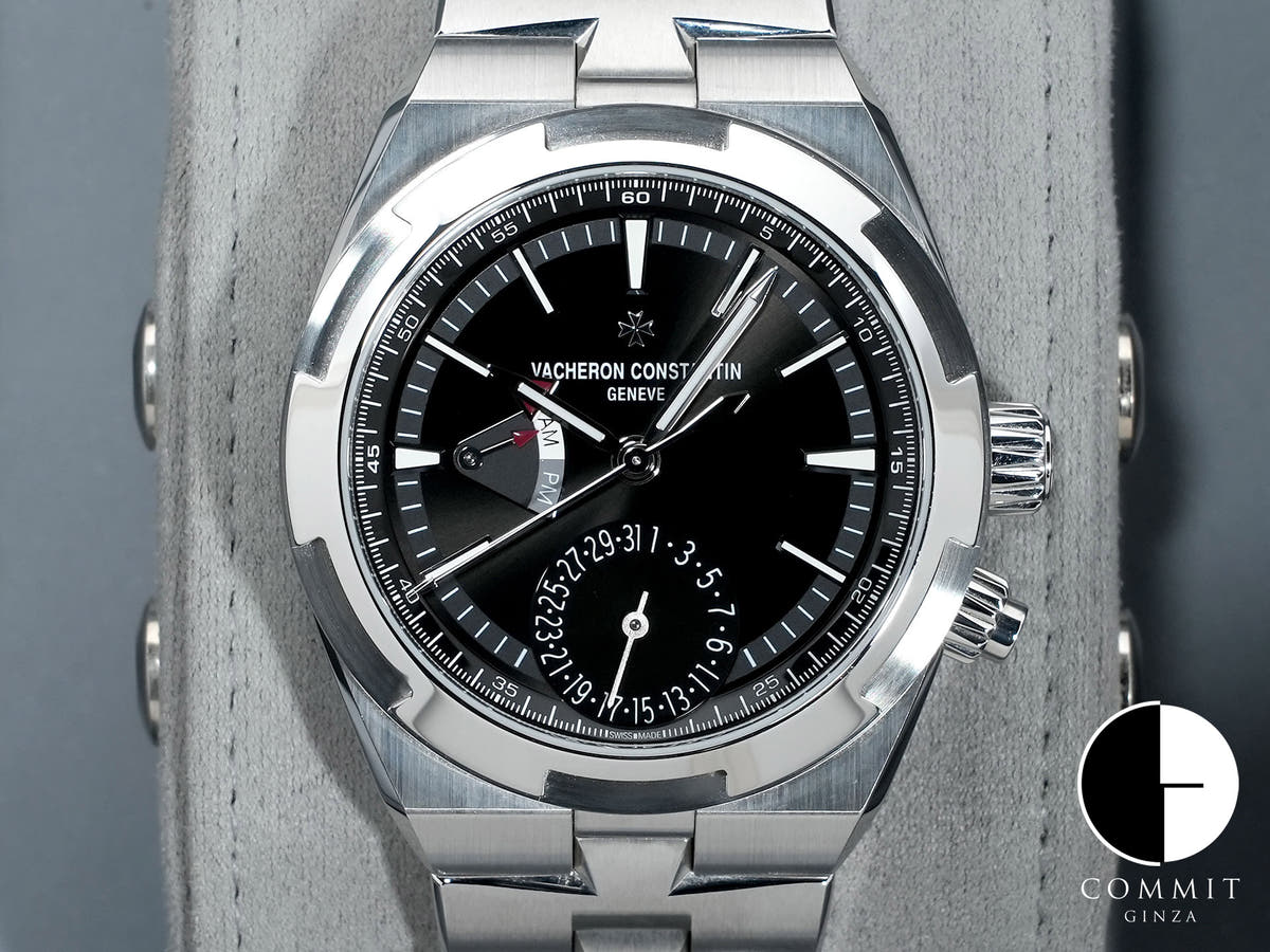 Vacheron Constantin Overseas Dual Time Ref. 7920V/210A-B546 Stainless Steel Black Dial Pre-owned ogjzqvbg