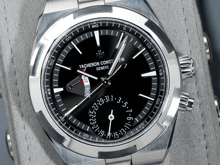 Vacheron Constantin Overseas Dual Time Ref. 7920V/210A-B546 Stainless Steel Black Dial Pre-owned ogjzqvbg