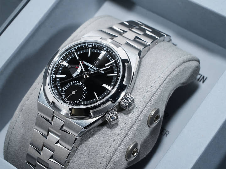 Vacheron Constantin Overseas Dual Time Ref. 7920V/210A-B546 Stainless Steel Black Dial Pre-owned ogjzqvbg