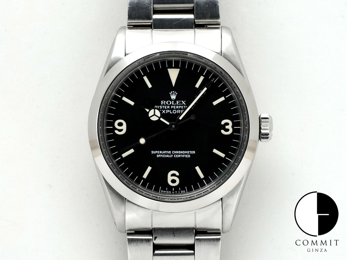 ロレックス エクスプローラーI Ref.1016 ステンレススチール ブラック文字盤 中古 64s85776