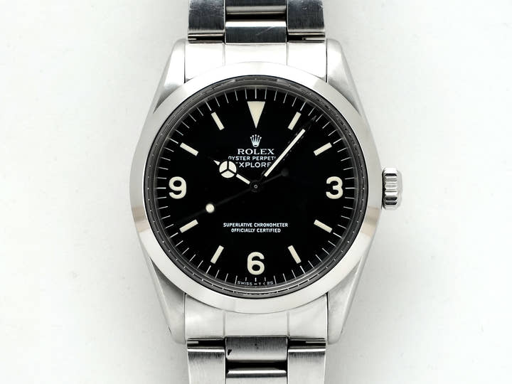 ロレックス エクスプローラーI Ref.1016 ステンレススチール ブラック文字盤 中古 64s85776