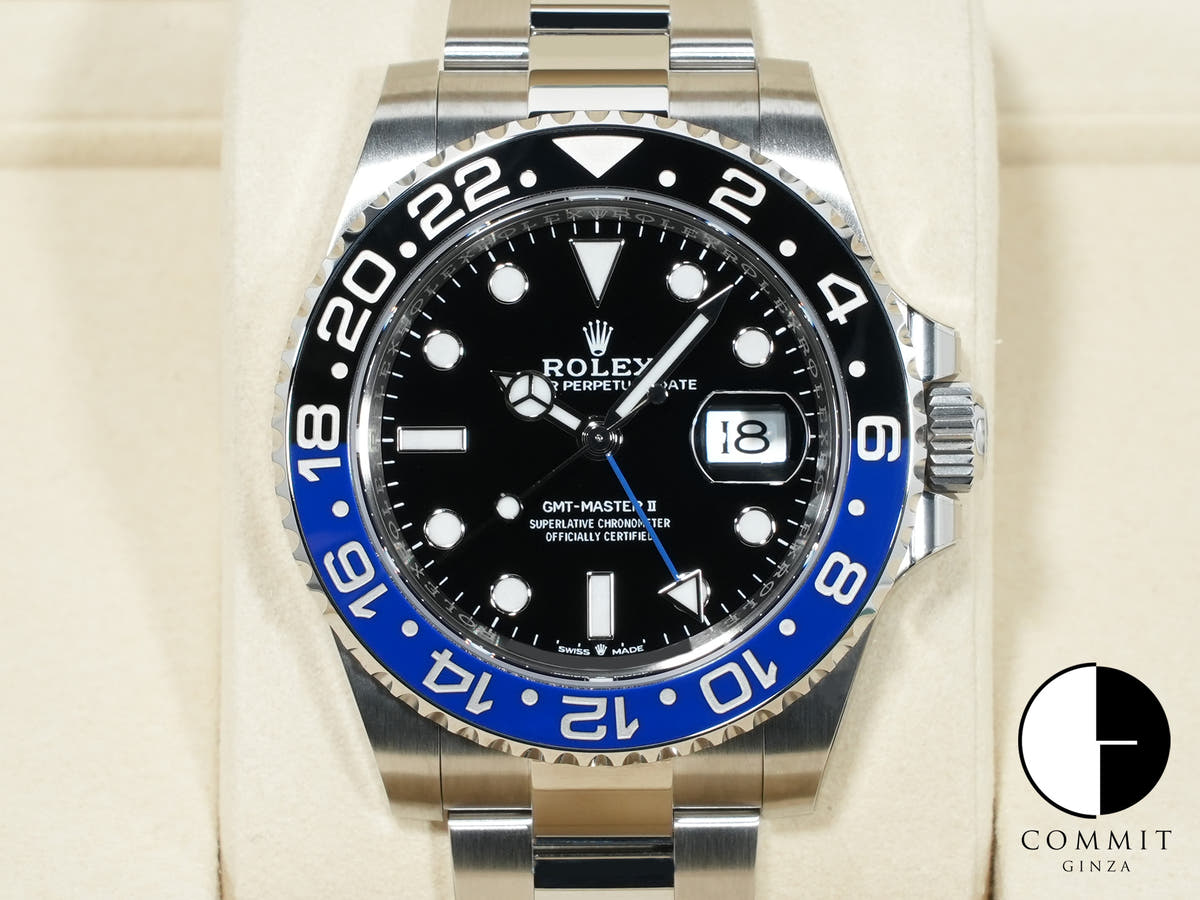 ロレックス GMTマスターII Ref.126710BLNR ステンレススチール ブラック文字盤 オイスターブレスレット 未使用 iaxzqd32