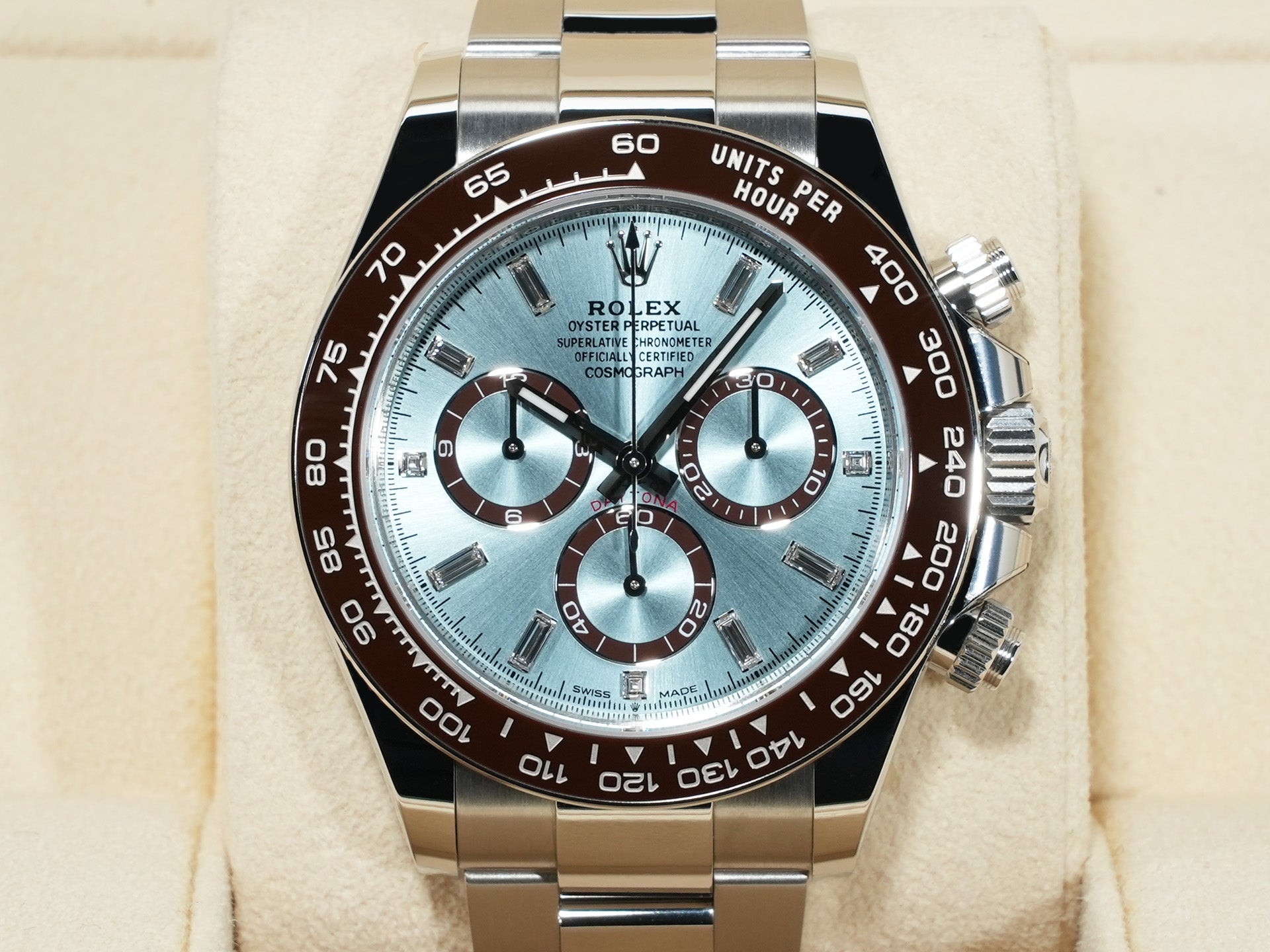 Rolex Daytona Ref. 126506A Platinum Ice Blue with 11 Diamond Dial, Unused (h9u9gpqk)