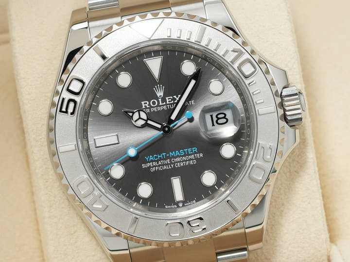Rolex Yacht-Master 40 Ref. 126622 Stainless Steel/Platinum Slate Dial Excellent Condition 42ktshig