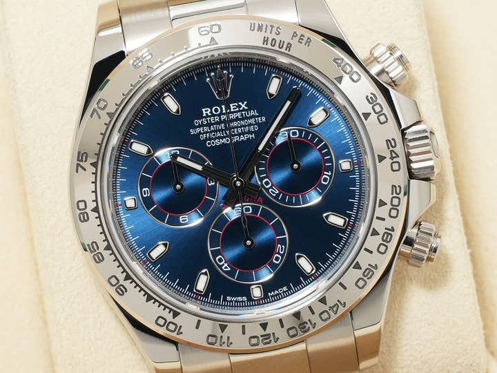 ロレックス デイトナ Ref.116509 ホワイトゴールド ブルー文字盤 美中古 b8e9qoeb