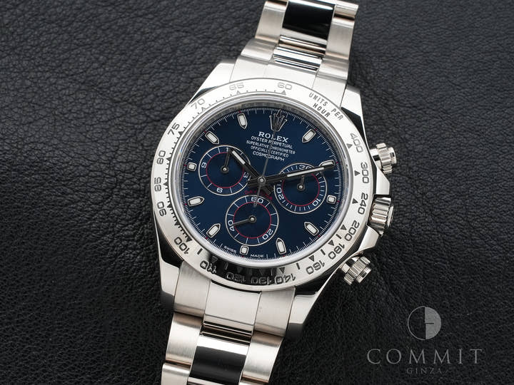 ロレックス デイトナ Ref.116509 ホワイトゴールド ブルー文字盤 美中古 b8e9qoeb