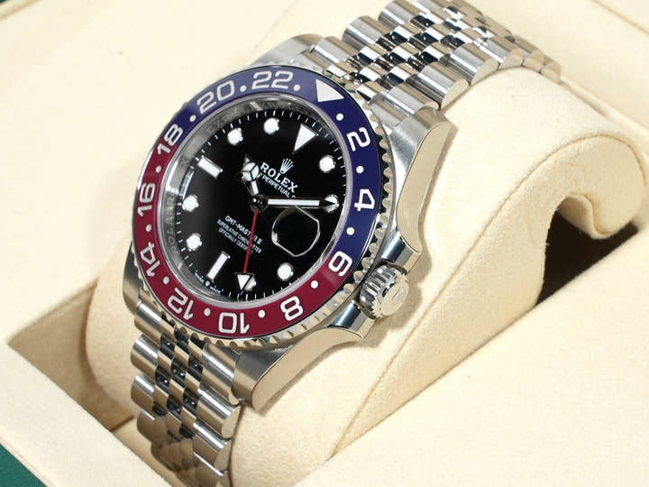 ロレックス GMTマスターII Ref.126710BLRO ステンレススチール ブラック文字盤 ジュビリーブレスレット 未使用 9hpmkt5o