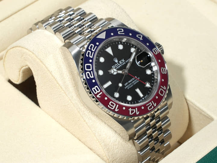 ロレックス GMTマスターII Ref.126710BLRO ステンレススチール ブラック文字盤 ジュビリーブレスレット 未使用 9hpmkt5o