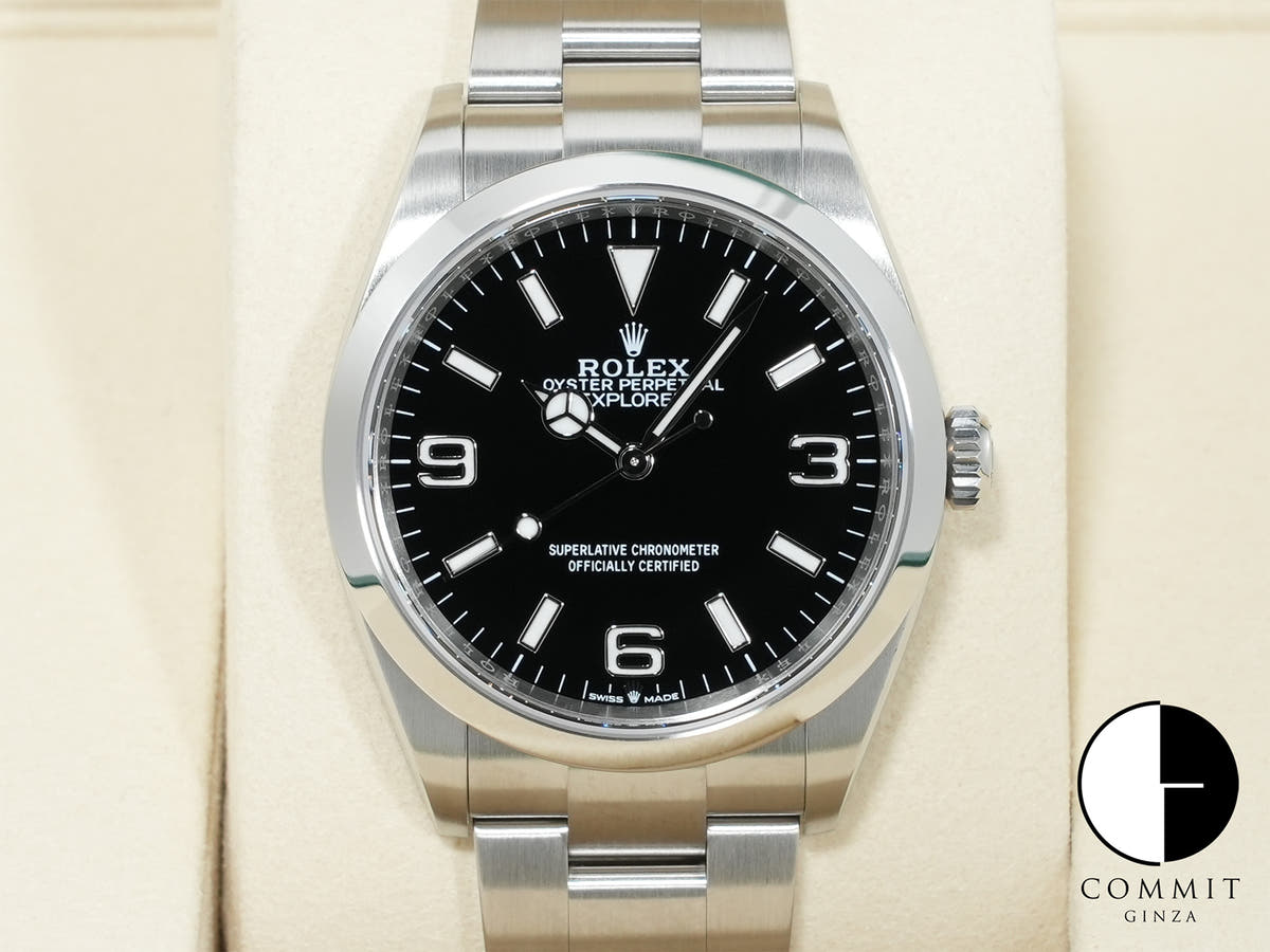 ロレックス エクスプローラー36 Ref.124270 ステンレススチール ブラック文字盤 オイスターブレスレット 未使用 2bjrby5d