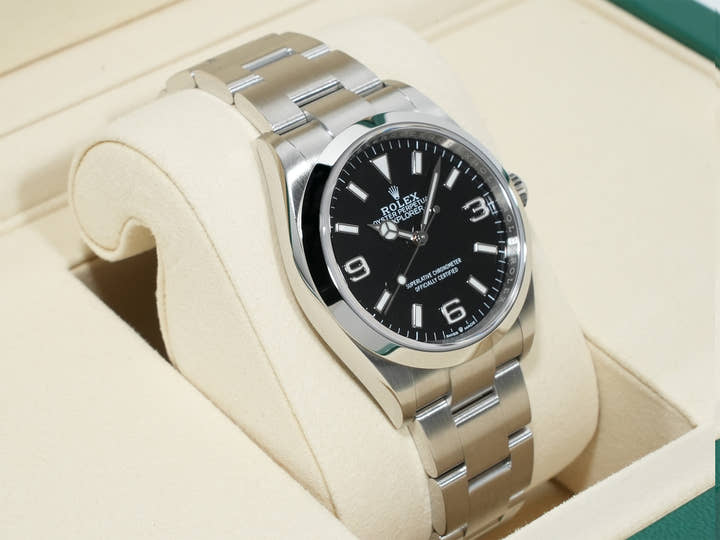 ロレックス エクスプローラー36 Ref.124270 ステンレススチール ブラック文字盤 オイスターブレスレット 未使用 2bjrby5d