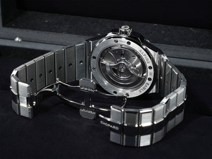 ショパール アルパイン イーグル 41 Ref.298600-3001 ステンレススチール ブルー文字盤 未使用 qi349xu4