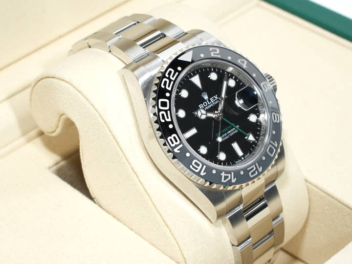 Rolex GMT-Master II Ref. 126710GRNR Stainless Steel Black Dial Oyster Bracelet Unused xqo7sy9b