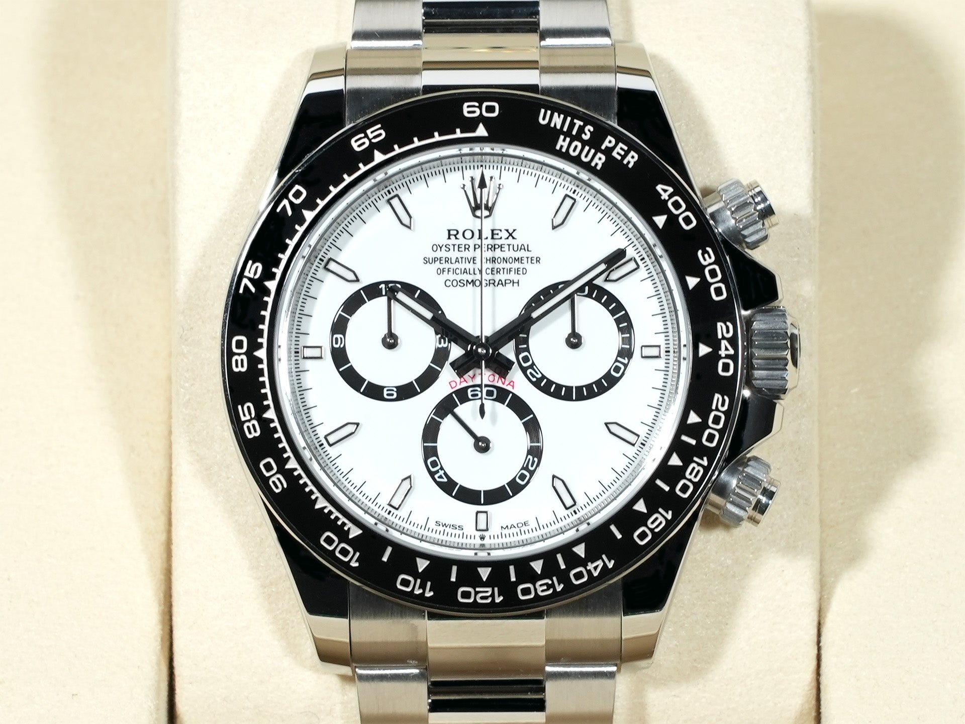 Rolex Daytona Ref. 126500LN Stainless Steel White Dial Unused 7qx7f48z