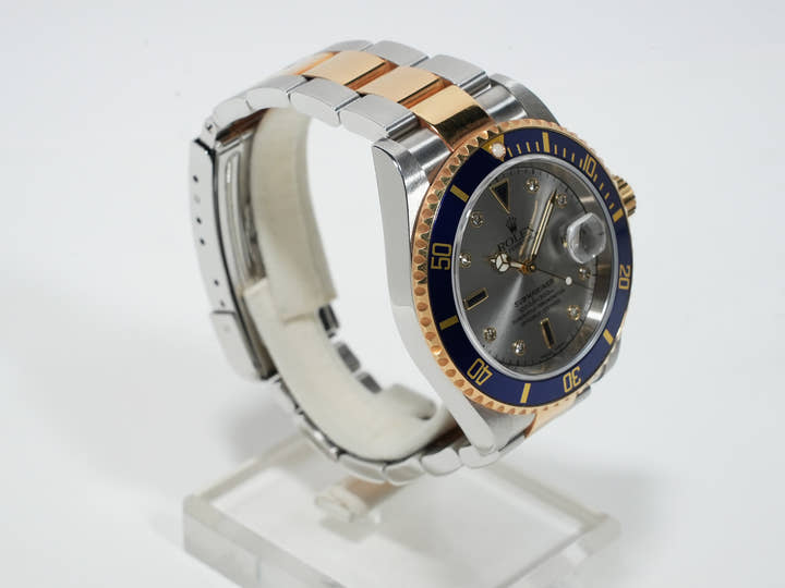 ロレックス サブマリーナー デイト Ref.16613SG ステンレススチール/イエローゴールド グレー文字盤 中古 6qqeeon4