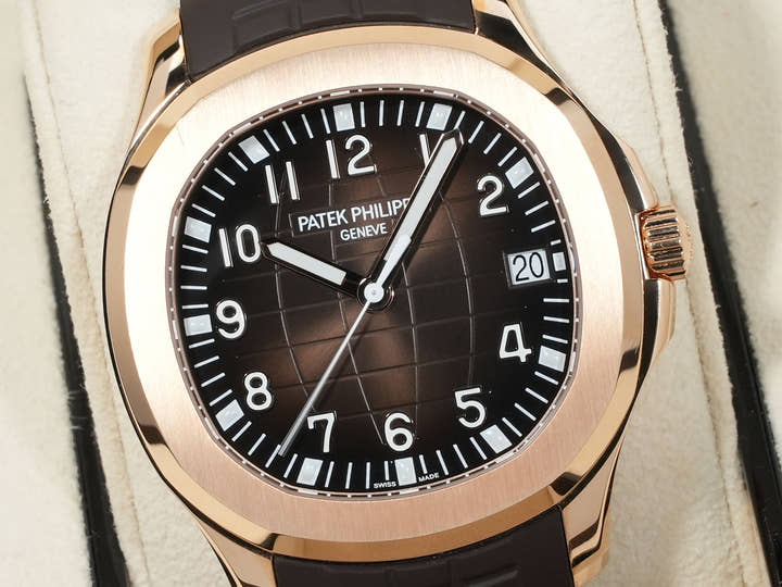 パテックフィリップ アクアノート Ref.5167R-001 ローズゴールド ブラウン文字盤 美中古 j2fsidj9