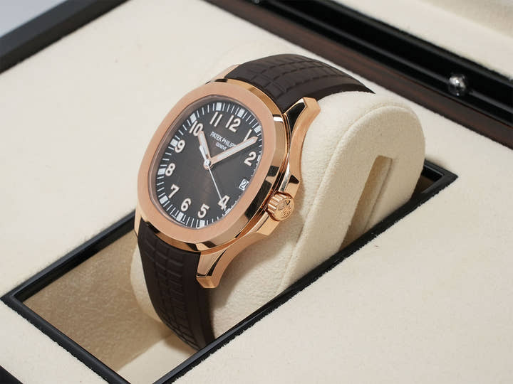 パテックフィリップ アクアノート Ref.5167R-001 ローズゴールド ブラウン文字盤 美中古 j2fsidj9