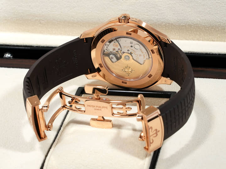 パテックフィリップ アクアノート Ref.5167R-001 ローズゴールド ブラウン文字盤 美中古 j2fsidj9