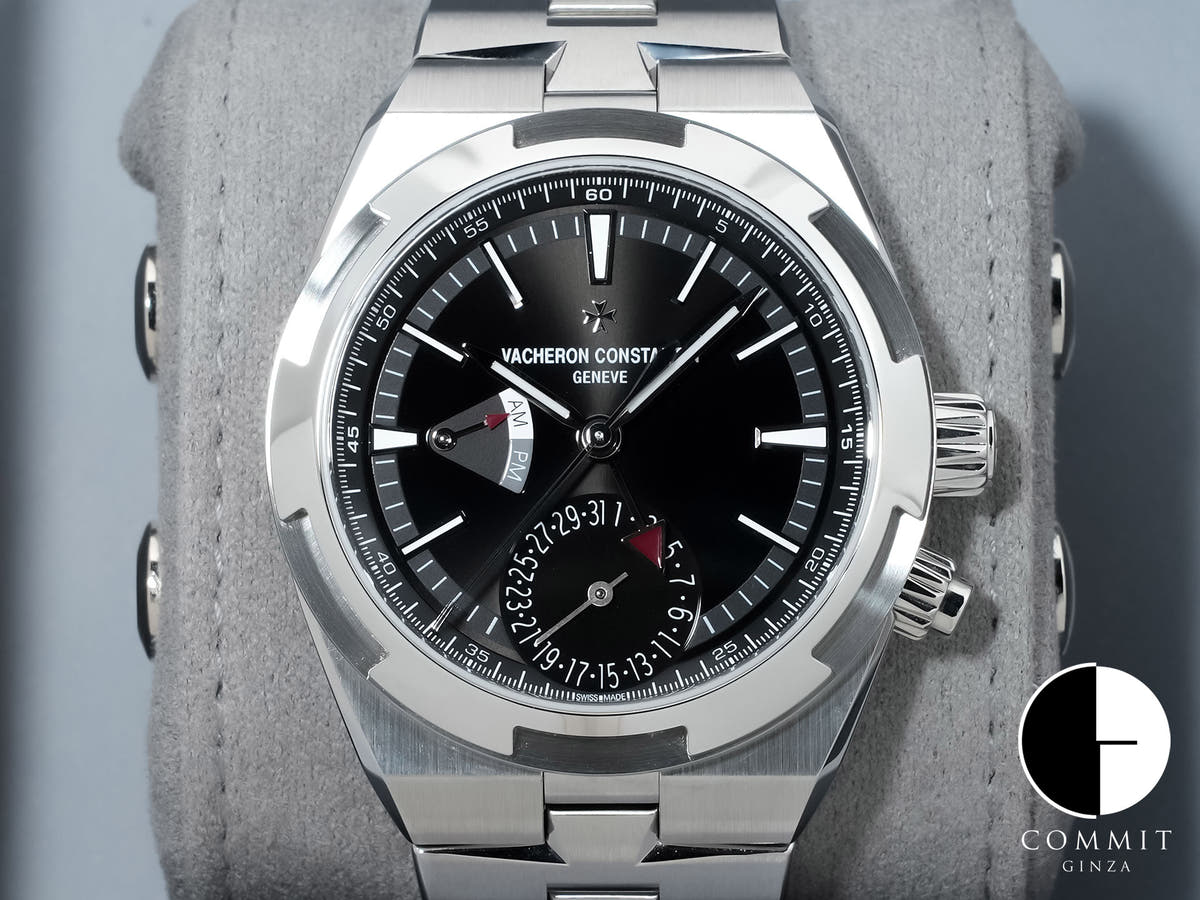 Vacheron Constantin Overseas Dual Time Ref. 7920V/210A-B546 Stainless Steel Black Dial Excellent Condition krr3j383