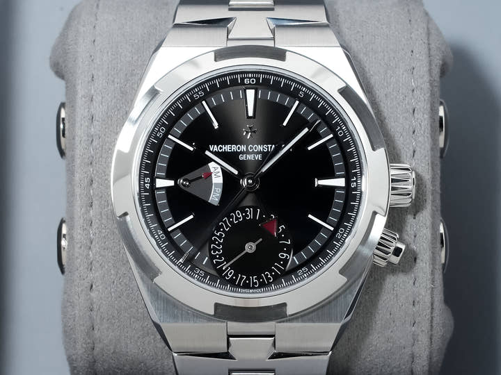 Vacheron Constantin Overseas Dual Time Ref. 7920V/210A-B546 Stainless Steel Black Dial Excellent Condition krr3j383