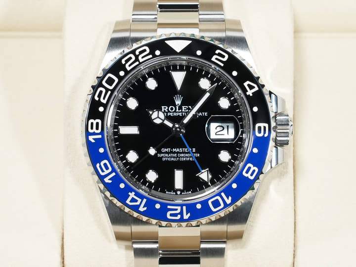 ロレックス GMTマスターII Ref.126710BLNR ステンレススチール ブラック文字盤 オイスターブレスレット 未使用 7fbhpbu7