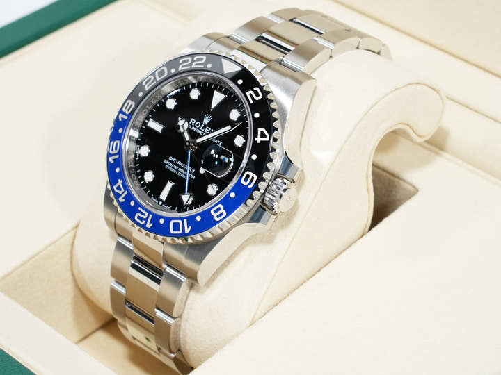 ロレックス GMTマスターII Ref.126710BLNR ステンレススチール ブラック文字盤 オイスターブレスレット 未使用 7fbhpbu7