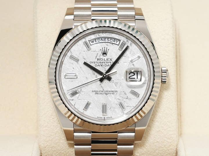 ロレックス デイデイト40 Ref.228239A ホワイトゴールド メテオライト文字盤 未使用 h9fcxy8s