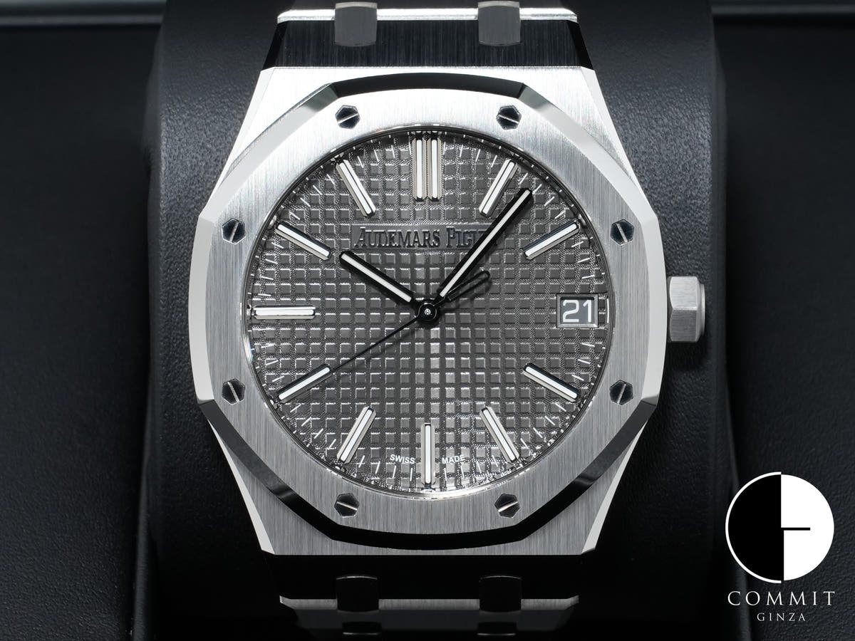 Audemars Piguet Royal Oak 50th Anniversary Ref. 15510ST.OO.1320ST.05 Stainless Steel Gray Dial Unused zu5uqm8b