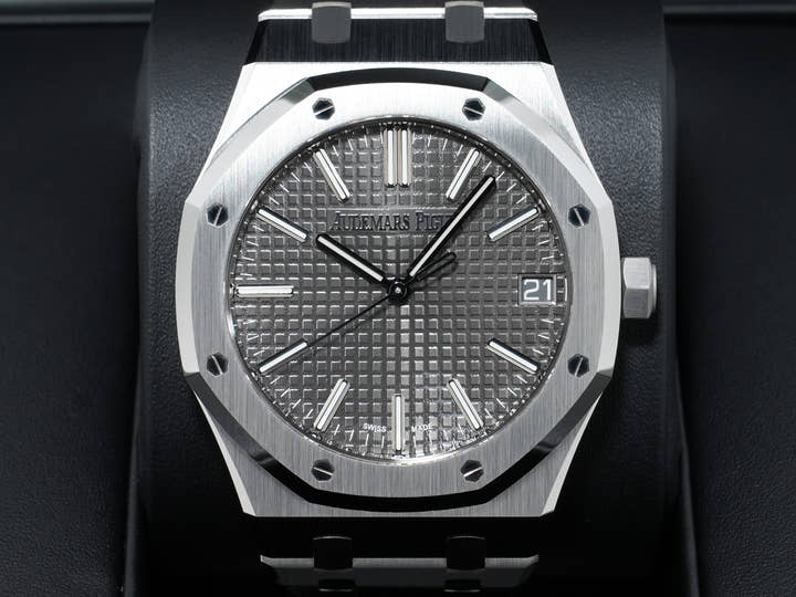 Audemars Piguet Royal Oak 50th Anniversary Ref. 15510ST.OO.1320ST.05 Stainless Steel Gray Dial Unused zu5uqm8b