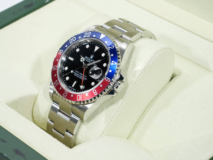 ロレックス GMTマスターII Ref.16710 ステンレススチール ブラック文字盤 オイスターブレスレット 中古 jdwcpb8w