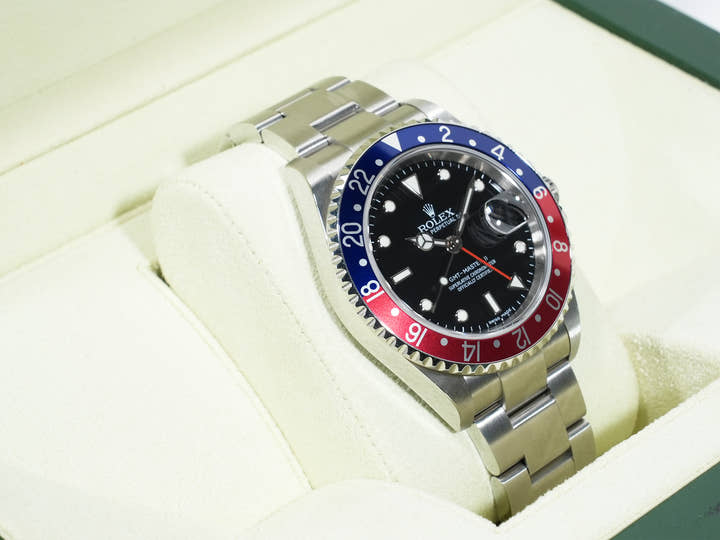 ロレックス GMTマスターII Ref.16710 ステンレススチール ブラック文字盤 オイスターブレスレット 中古 jdwcpb8w