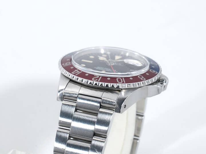 ロレックス GMTマスター Ref.1675 ステンレススチール ブラック文字盤 オイスターブレスレット 中古 ue3pxhxa