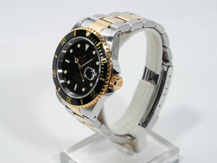 ロレックス サブマリーナー デイト Ref.16613LN ステンレススチール/イエローゴールド ブラック文字盤 中古 8jw9gofw