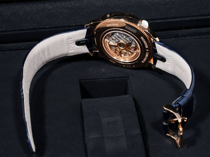 Vacheron Constantin Egérie Moon Phase Ref. 8005F/000R-B498 Pink Gold Silver Dial Excellent Condition bg839a36