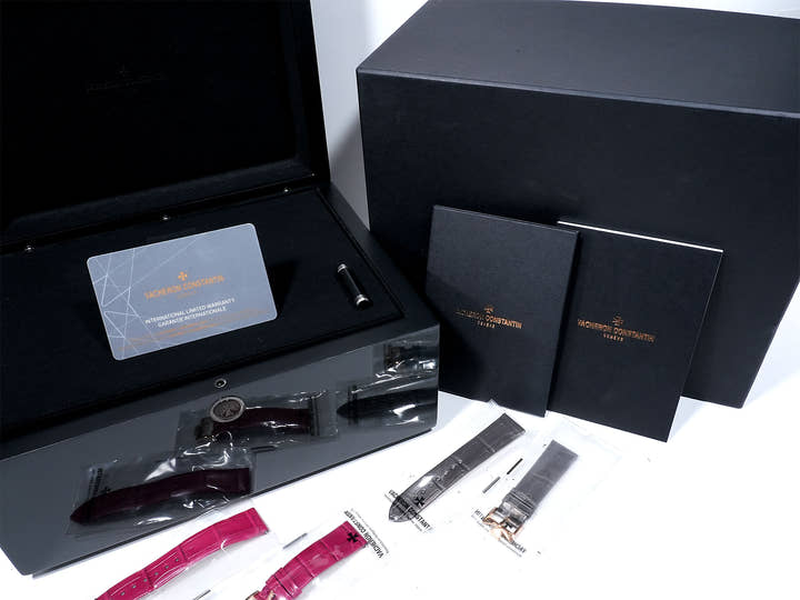 Vacheron Constantin Egérie Moon Phase Ref. 8005F/000R-B498 Pink Gold Silver Dial Excellent Condition bg839a36