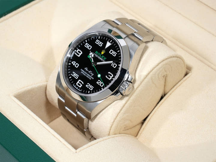 ロレックス エアキング Ref.126900 ステンレススチール ブラック文字盤 オイスターブレスレット 中古 djmx9bjj